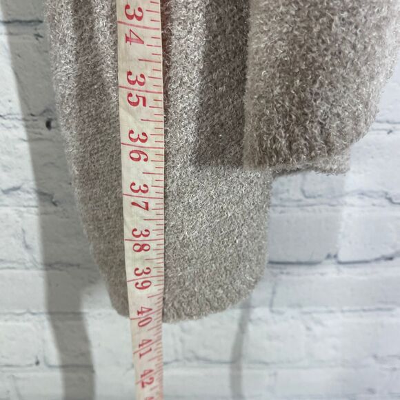 Barefoot Dreams Bamboo Chic Lite Cardigan 1X Brown Gray Long Weekend Rib Sweater - Picture 12 of 14